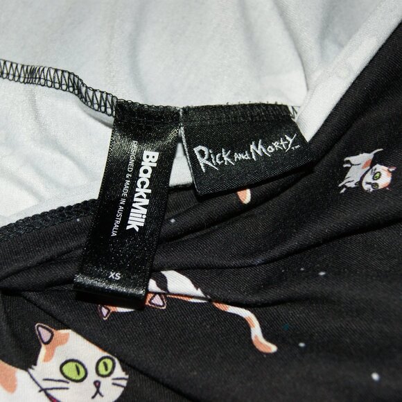 Black Milk • Rick & Morty Schrödinger’s Cats Dress • Rare Limited Prin • Size XS - Picture 3 of 4